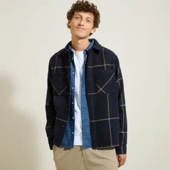 Hot Katoenen overhemd met ruitjes Overshirt|Overhemd