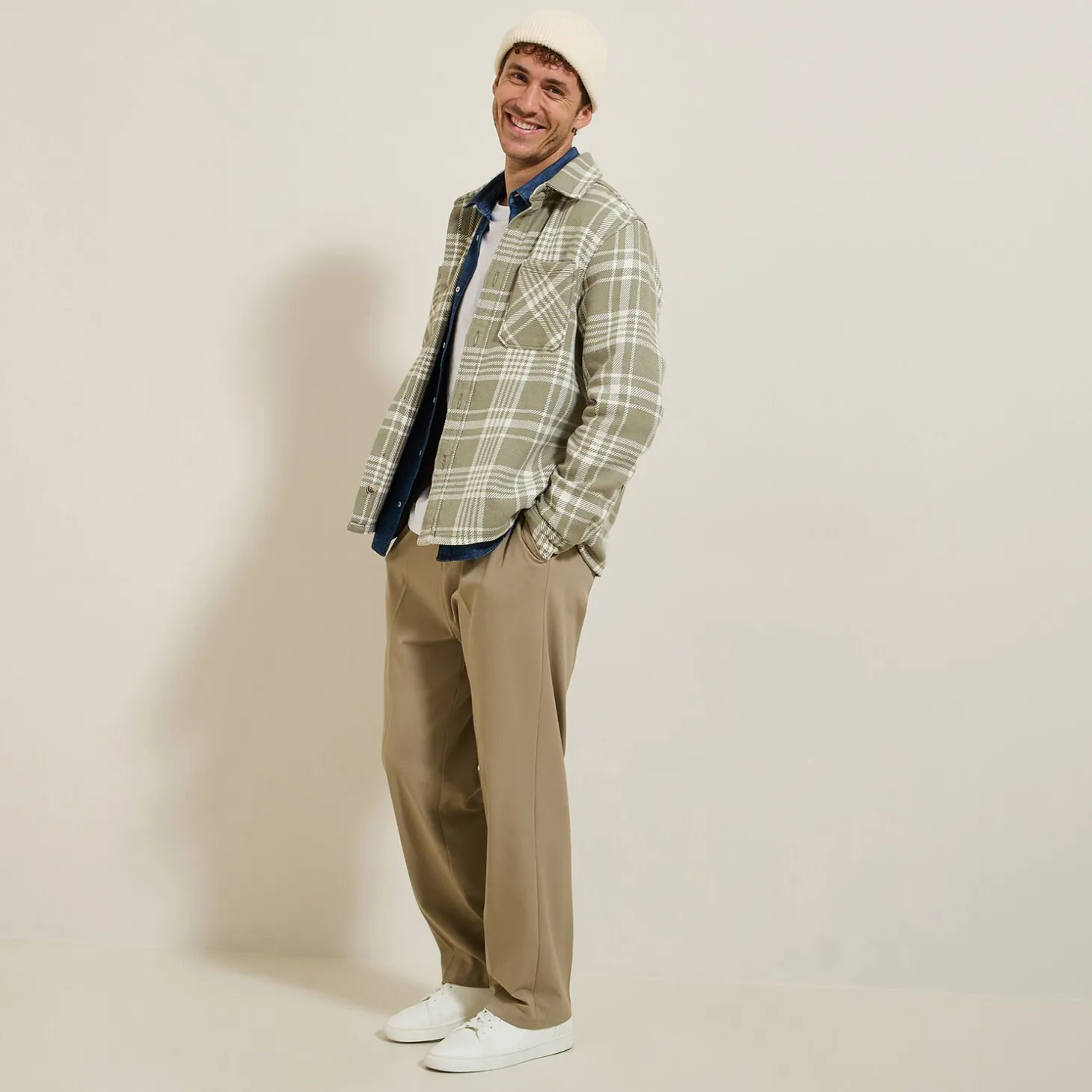 Best Sale Katoenen overhemd met ruitjes Overshirt|Overhemd