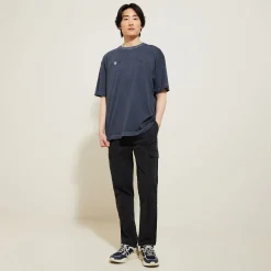 Discount Katoenen T-shirt met ronde hals en print T-shirt