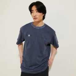 Discount Katoenen T-shirt met ronde hals en print T-shirt