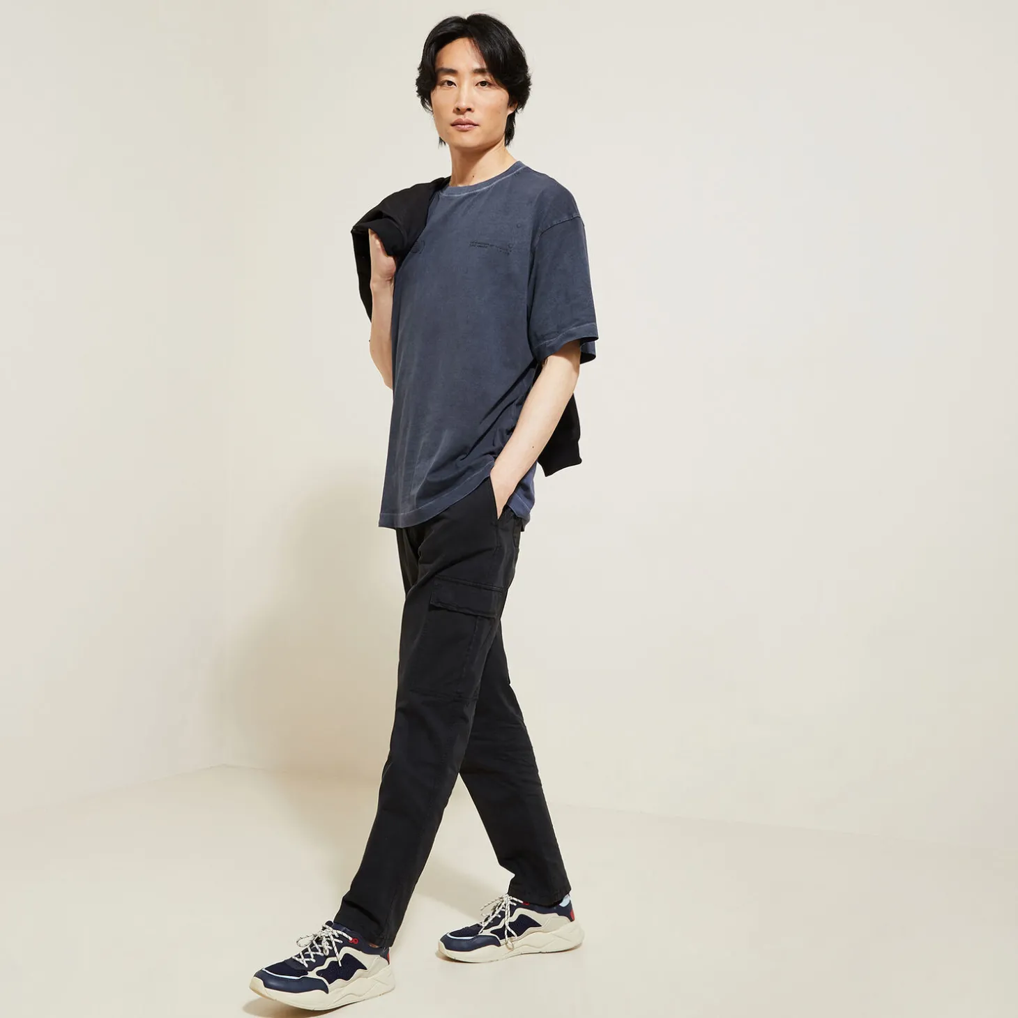 Discount Katoenen T-shirt met ronde hals en print T-shirt