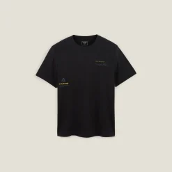 Outlet Katoenen T-shirt met ronde hals en print T-shirt