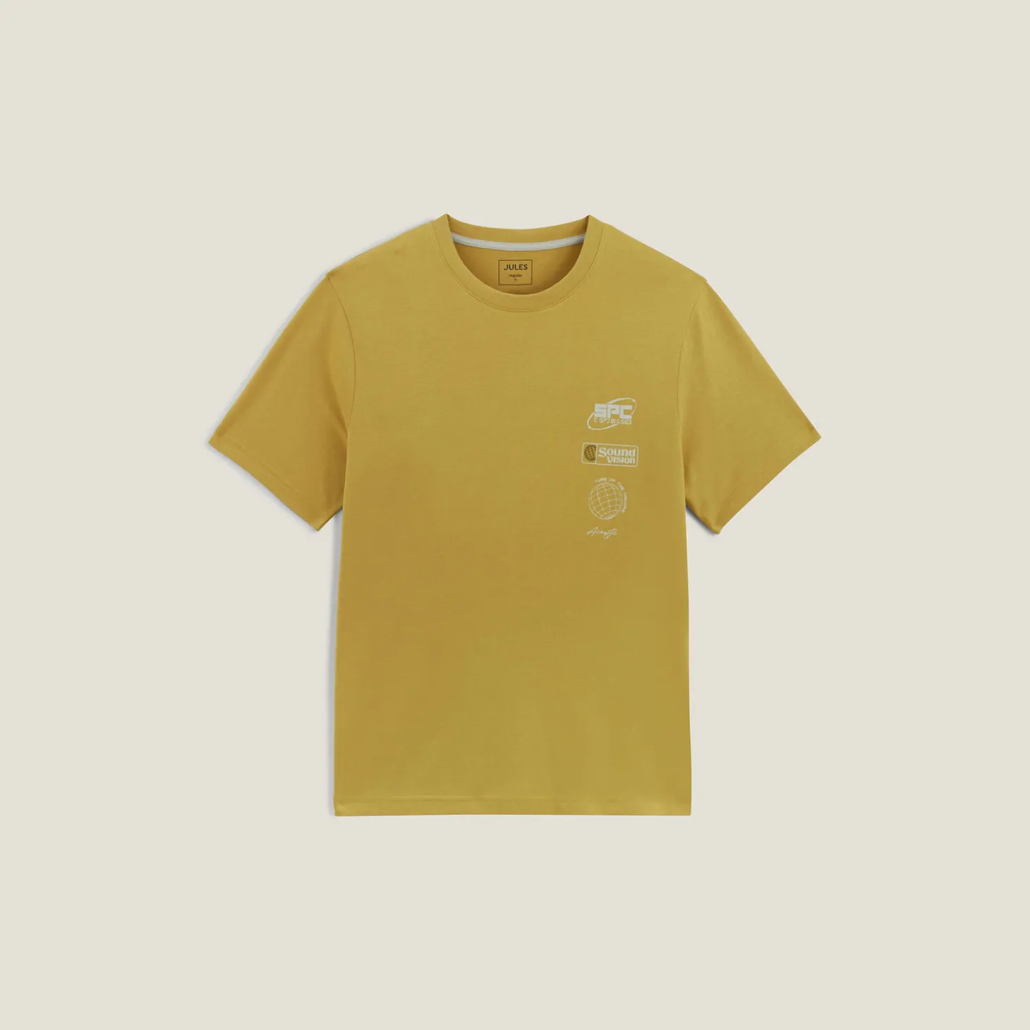 Discount Katoenen T-shirt met ronde hals en print T-shirt