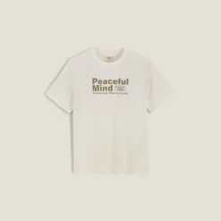 Cheap Katoenen T-shirt met ronde hals en print T-shirt