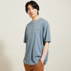 Outlet Katoenen T-shirt met ronde hals en print T-shirt