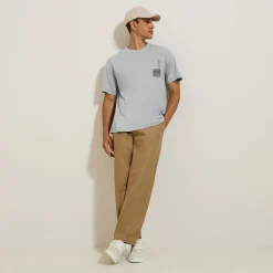 Best Katoenen T-shirt met ronde hals en print T-shirt