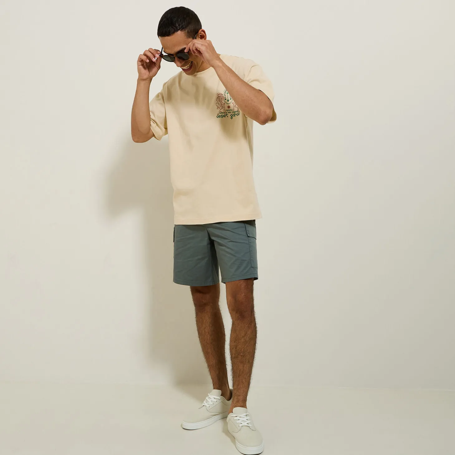 Fashion Katoenen T-shirt met ronde hals en tijger-print T-shirt