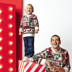 Sale Kersttrui met ronde hals Trui