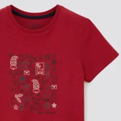 Fashion Kinder-t-shirt met kerstprint T-shirt