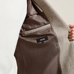 Online Lange mantel met visgraatmotief en reverskraag Mantel & Jack