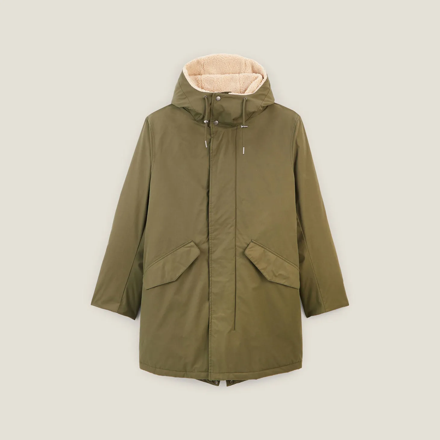 Sale Lange waterafstotende Parka Mantel & Jack