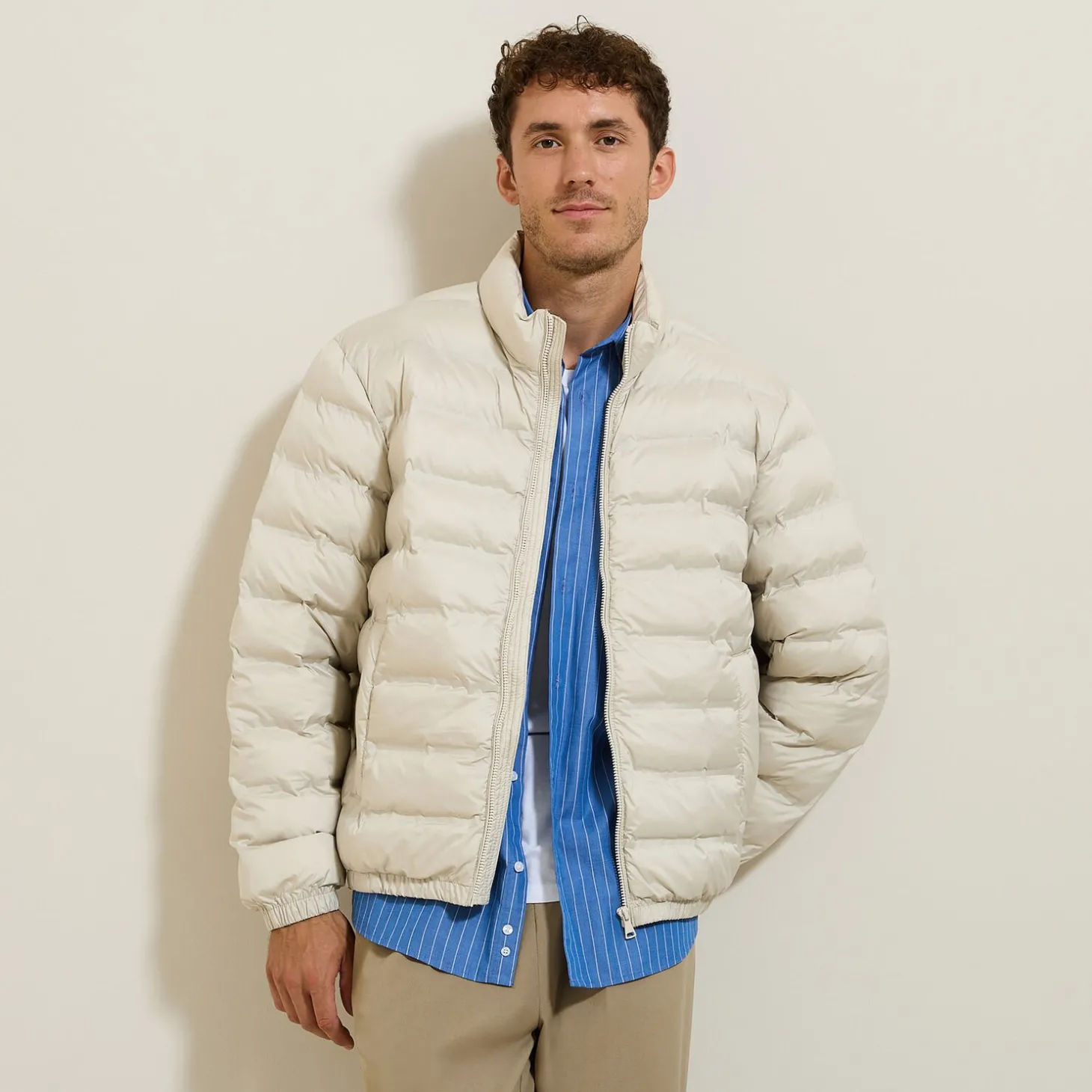 New Licht donsjack met opstaande kraag Mantel & Jack