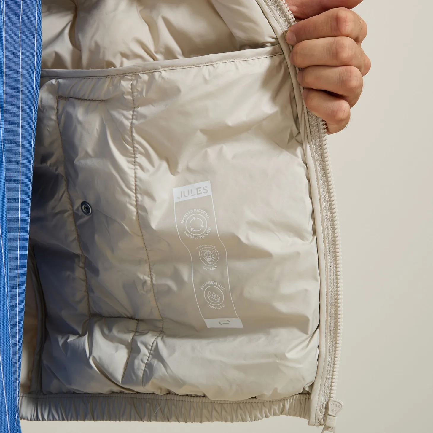 New Licht donsjack met opstaande kraag Mantel & Jack