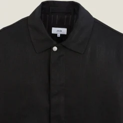 Clearance Linnen jack met hemdskraag Mantel & Jack