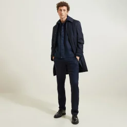 New Linnen jack met hemdskraag Mantel & Jack