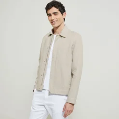 Sale Linnen jack met hemdskraag Mantel & Jack