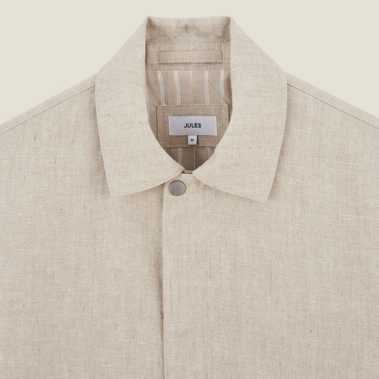 Sale Linnen jack met hemdskraag Mantel & Jack