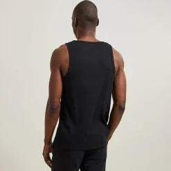 Sale Mouwloos hemdje in 2x2 ribboord T-shirt