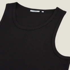 Sale Mouwloos hemdje in 2x2 ribboord T-shirt