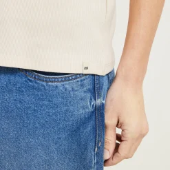 Best Mouwloos hemdje in 2x2 ribboord T-shirt