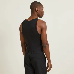 Online Mouwloos hemdje in 1x1 ribboord T-shirt