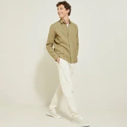 Shop Overhemd van getextureerd katoen Overhemd