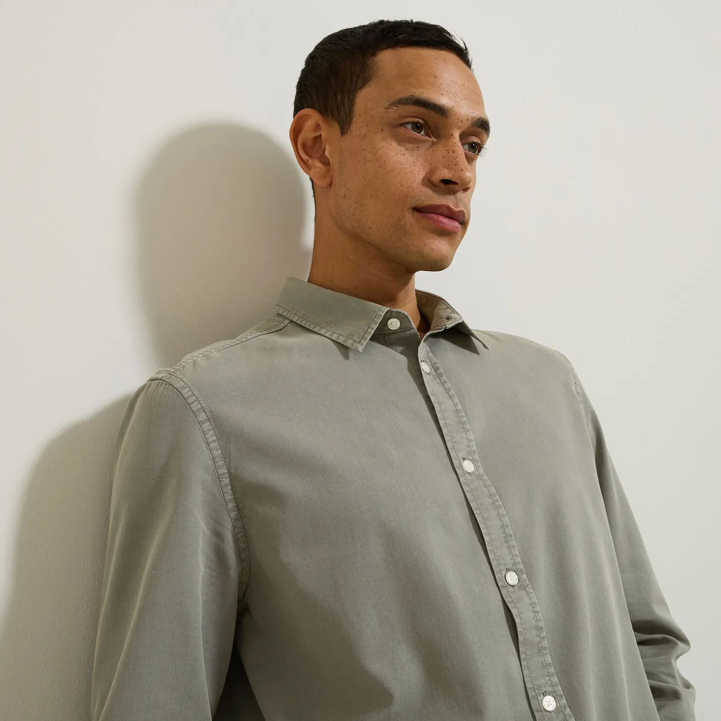 Cheap Overhemd van tencelkatoen Overhemd