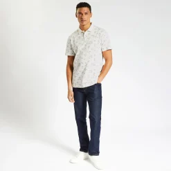 Hot Polo in jerseytricot met korte mouwen en print Polo