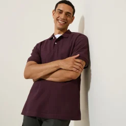 Online Polo in piquékatoen met korte mouwen  Polo