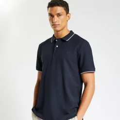 Online Polo in piquékatoen met korte mouwen  Polo