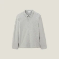 Store Polo in piquéstof met lange mouwen en relax snit Polo