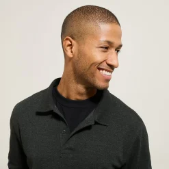 Fashion Polo in piquéstof met lange mouwen en relax snit Polo