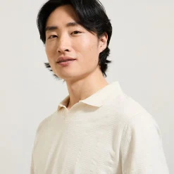 Cheap Polo in textuurstof met korte mouwen en resortkraa Polo