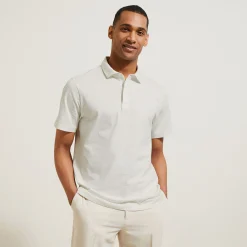 Discount Polo in tricot met korte mouwen, print en Italiaan Polo