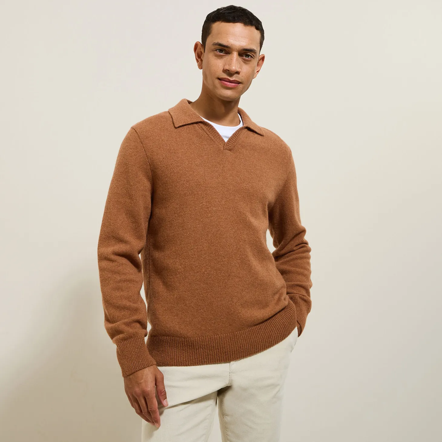 Shop Polo in tricot met resortkraag Trui