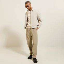 Fashion Polo in tricot met resortkraag Trui