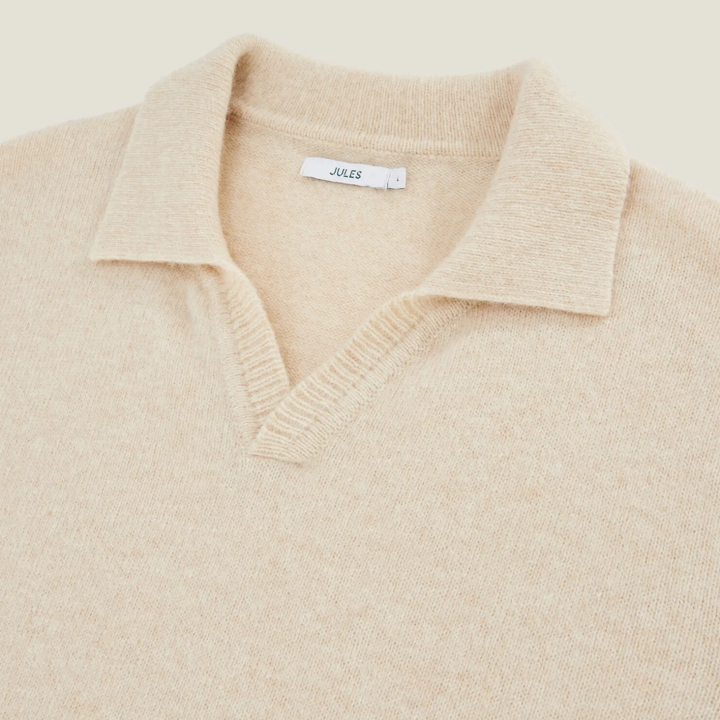 Fashion Polo in tricot met resortkraag Trui