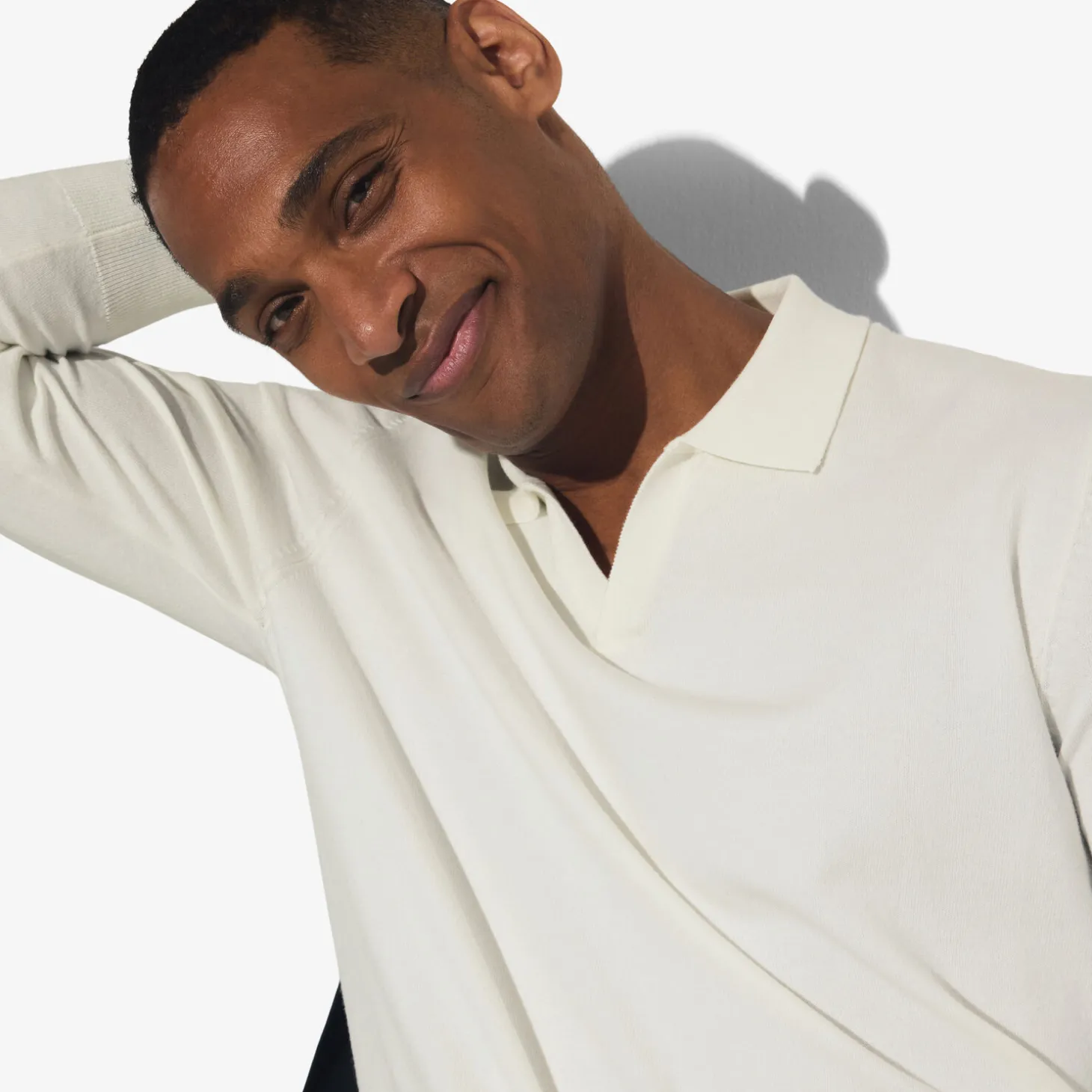 Store Polo in tricot met resortkraag Trui