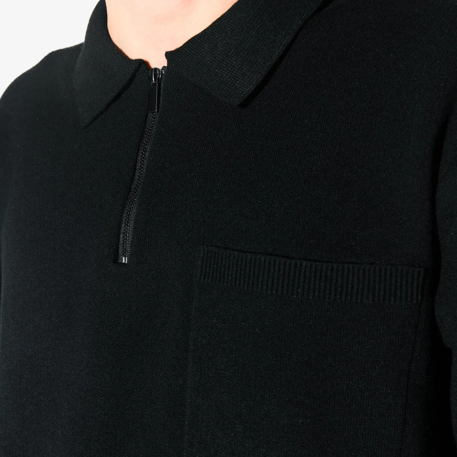 Cheap Polo in tricot met ritskraag assortiment performan Trui