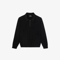 Cheap Polo in tricot met ritskraag assortiment performan Trui