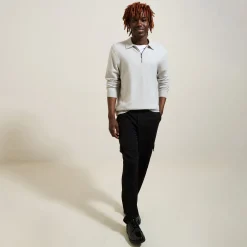 New Polo in tricot met ritskraag Trui
