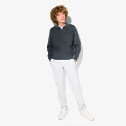 Fashion Polo in tricot met ritskraag assortiment performan Trui