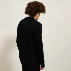 Outlet Polo in tricot met ritskraag Trui