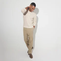 Store Polo met knoopkraag in merinoswol Trui