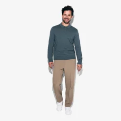 Discount Polo met knoopkraag in merinoswol Trui