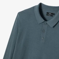 Discount Polo met knoopkraag in merinoswol Trui