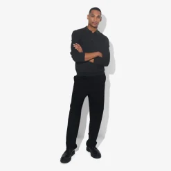 Discount Polo met knoopkraag in merinoswol Trui