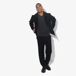 Discount Polo met knoopkraag in merinoswol Trui