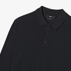 Discount Polo met knoopkraag in merinoswol Trui