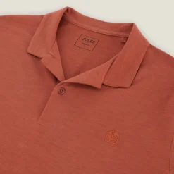 Cheap Polo met korte mouwen, borduursel op de borst en h Polo